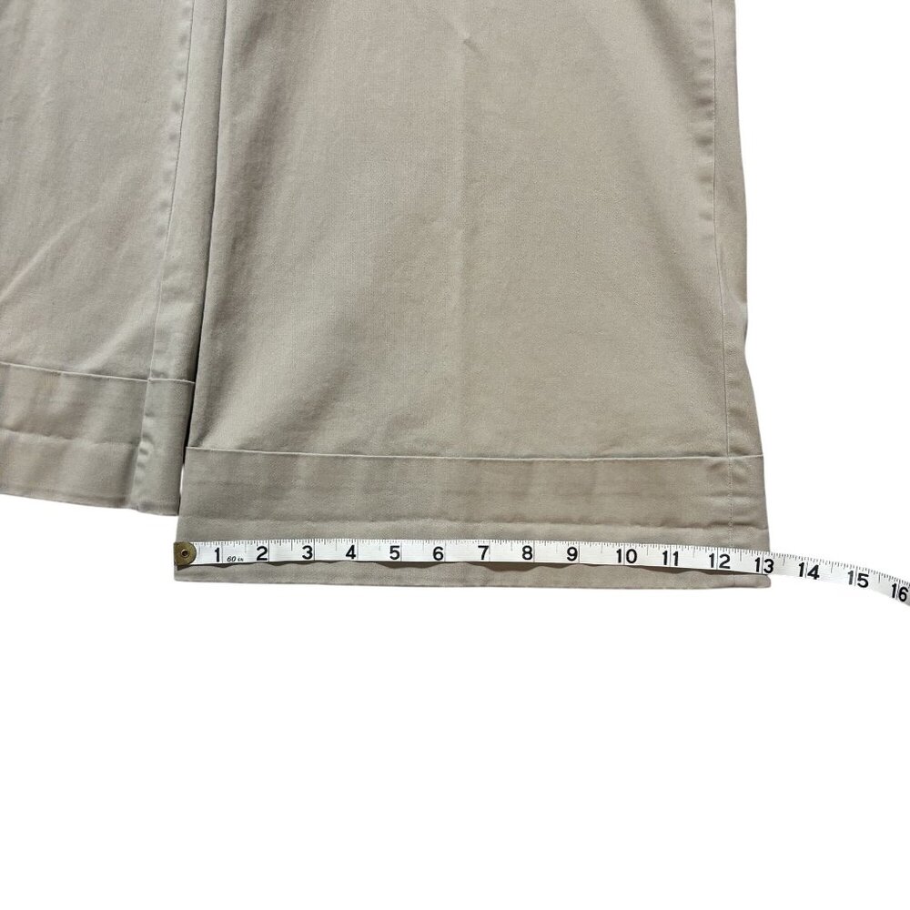 Loft Womens Wide Flare Leg Cotton Blend Pants Size 14 Career Office - Picture 6 of 8